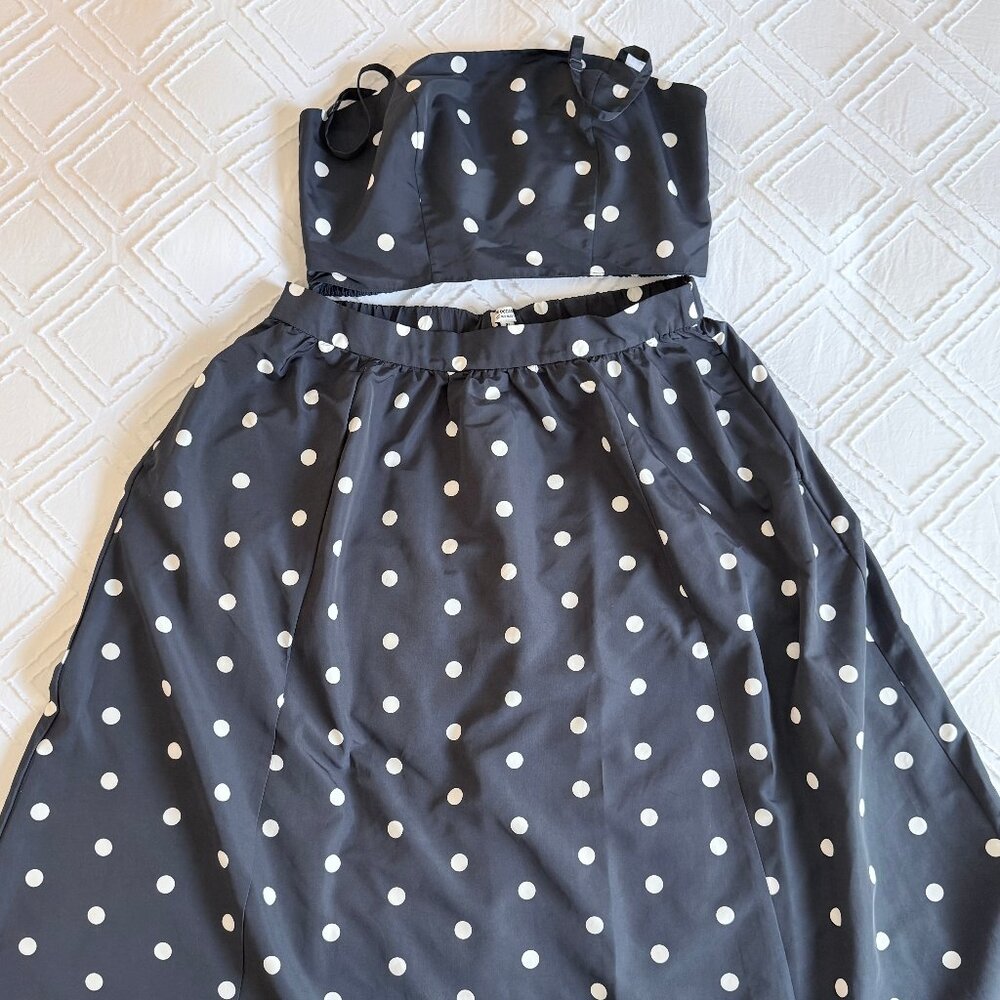 The Occasion by Old Navy High-Waisted Taffeta Midi Skirt &  Taffeta Cropped Tank